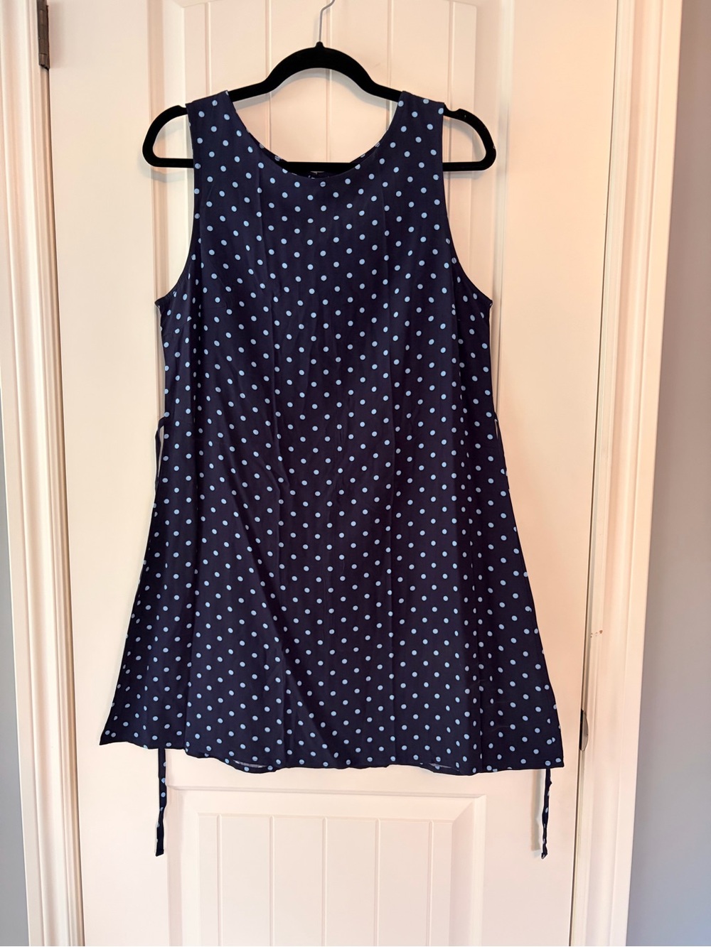 GAP Navy Mini Dress with Light Blue Polka Dots